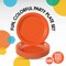 100 Count Orange Paper Plates 9 Inch Heavy Duty Disposable Plates for Parties and Events